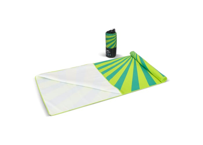 Serviette de plage publicitaire 100 × 180 cm R-PET Vert clair